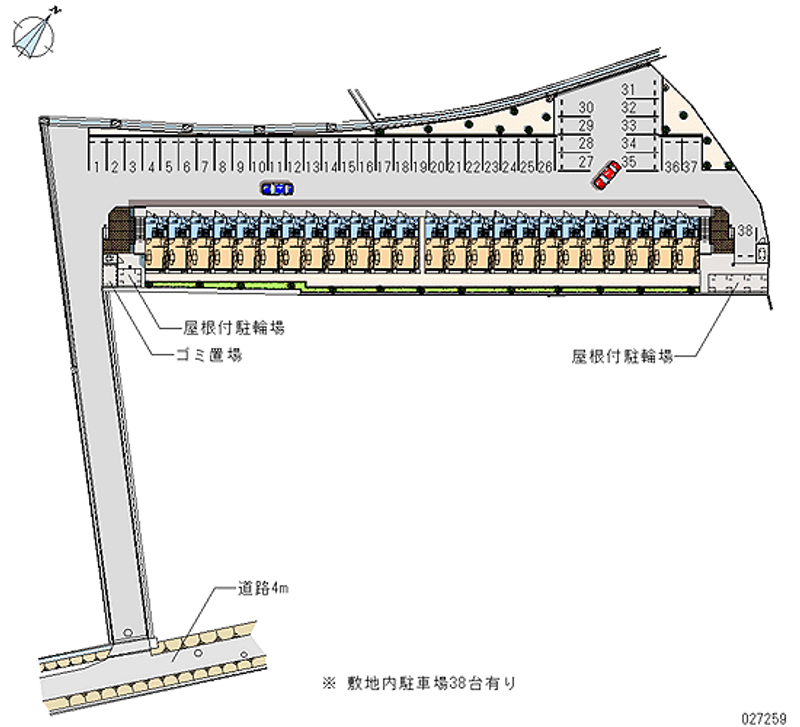 レオパレス美保 月極駐車場