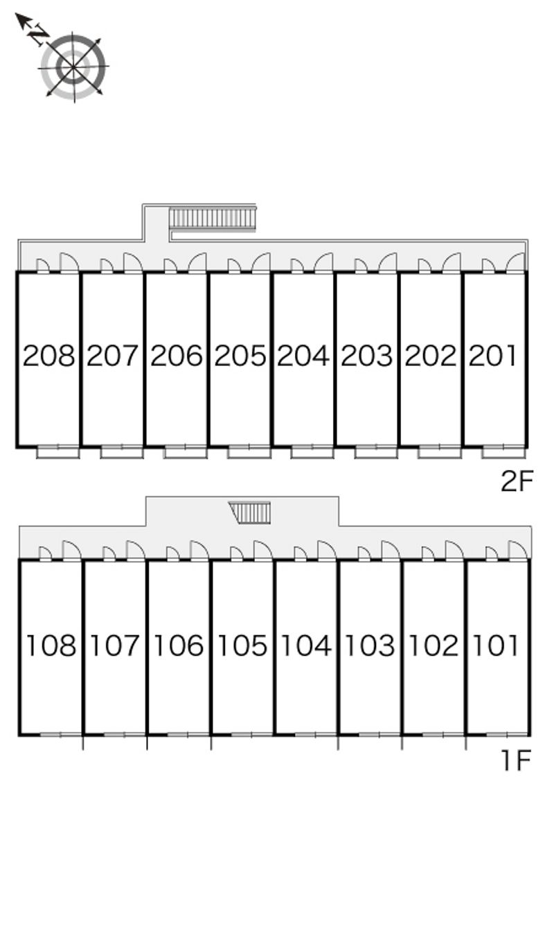 レオパレスオリバ川崎 間取り配置図