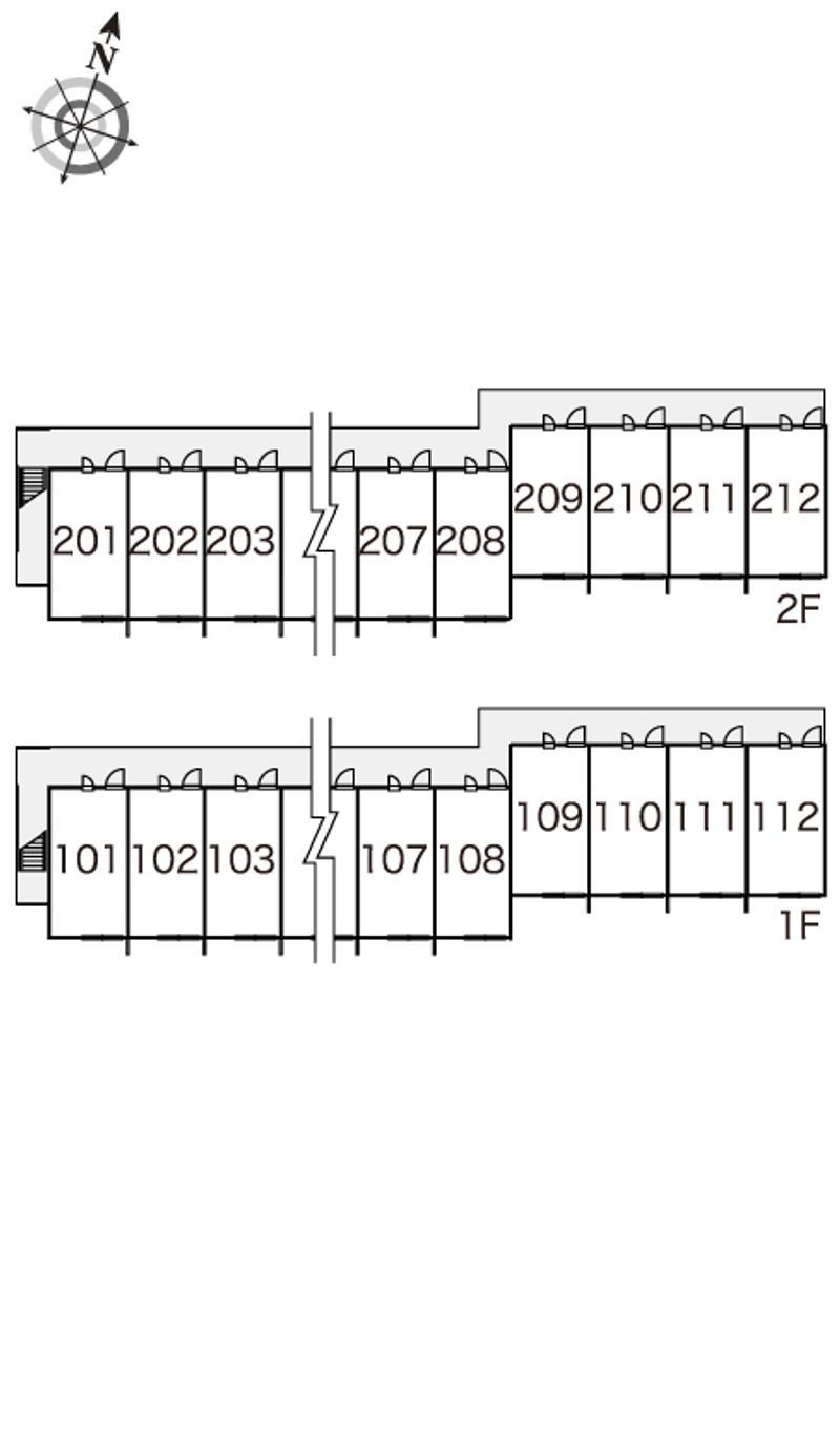レオパレスエトワールⅢ 間取配置図