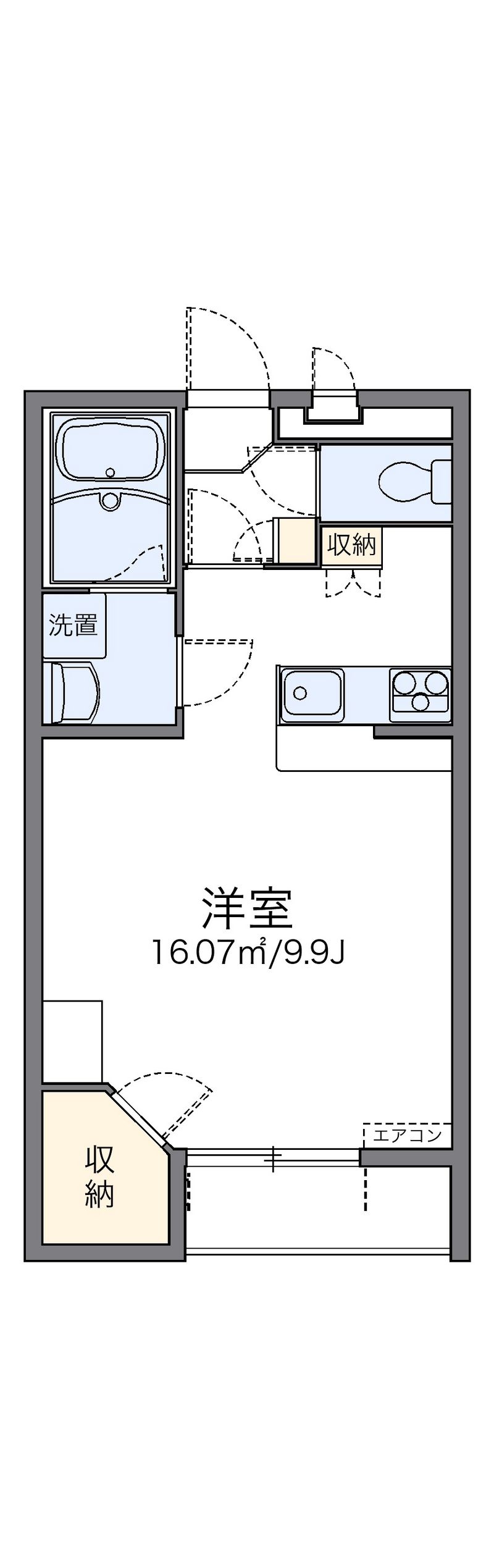 レオパレスコンディネント 間取図