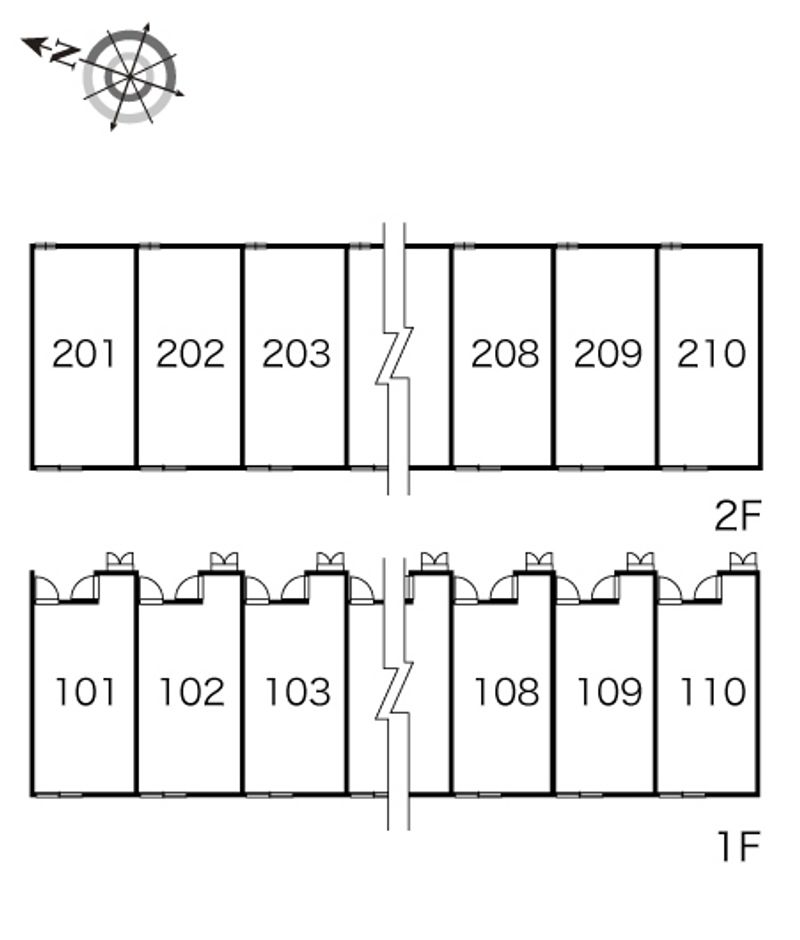 レオパレスグランディⅠ 間取配置図