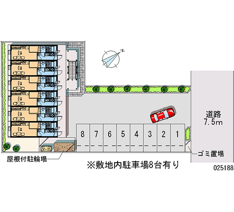 レオパレスネージュ 月極駐車場