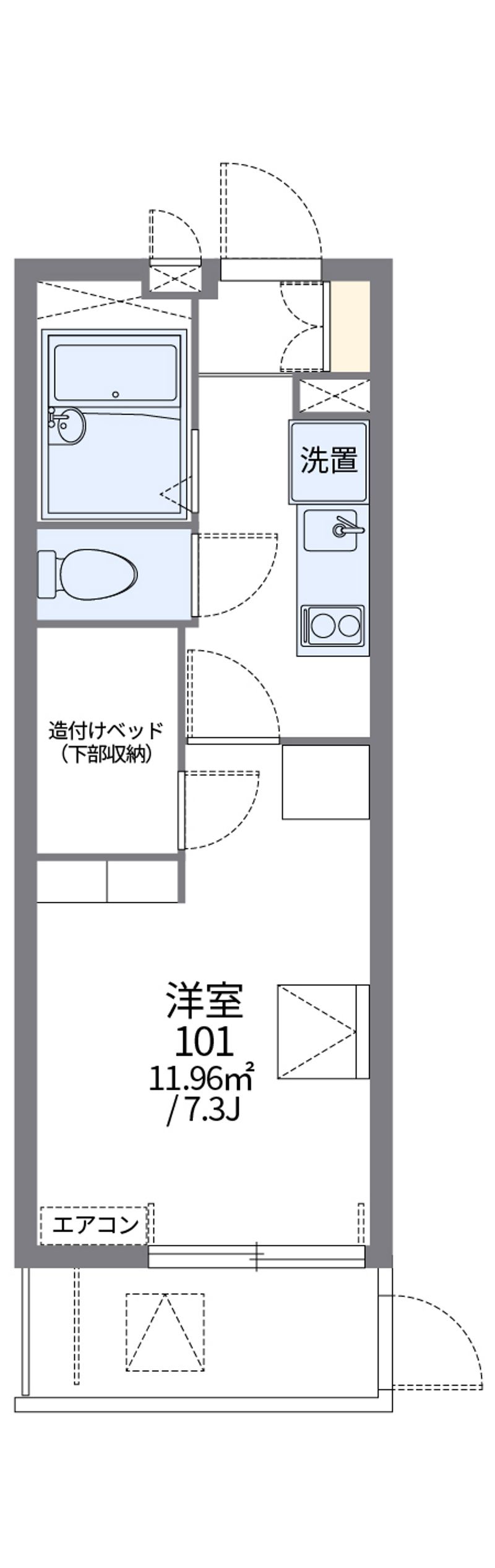 レオパレスＣＨＩＥ森崎Ⅰ 間取図