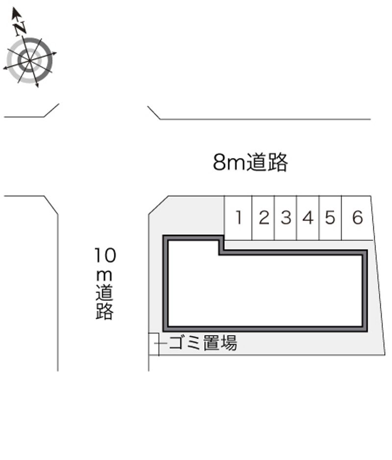 レオパレスサン曙 配置図