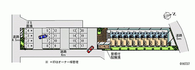 レオパレスグランデ 月極駐車場