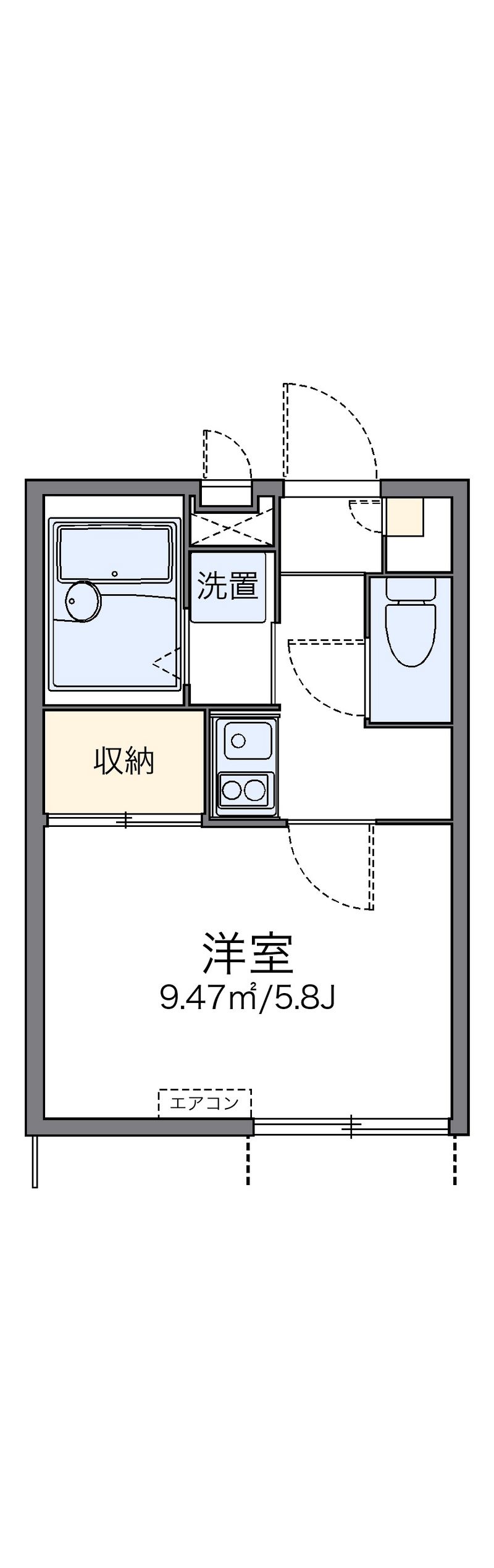 レオパレスニュー栄 間取図