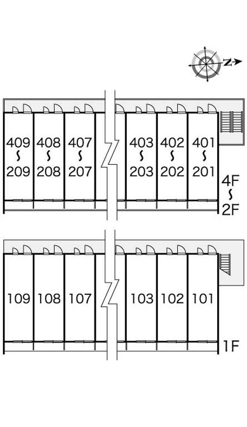 レオパレスサウレ 間取り配置図