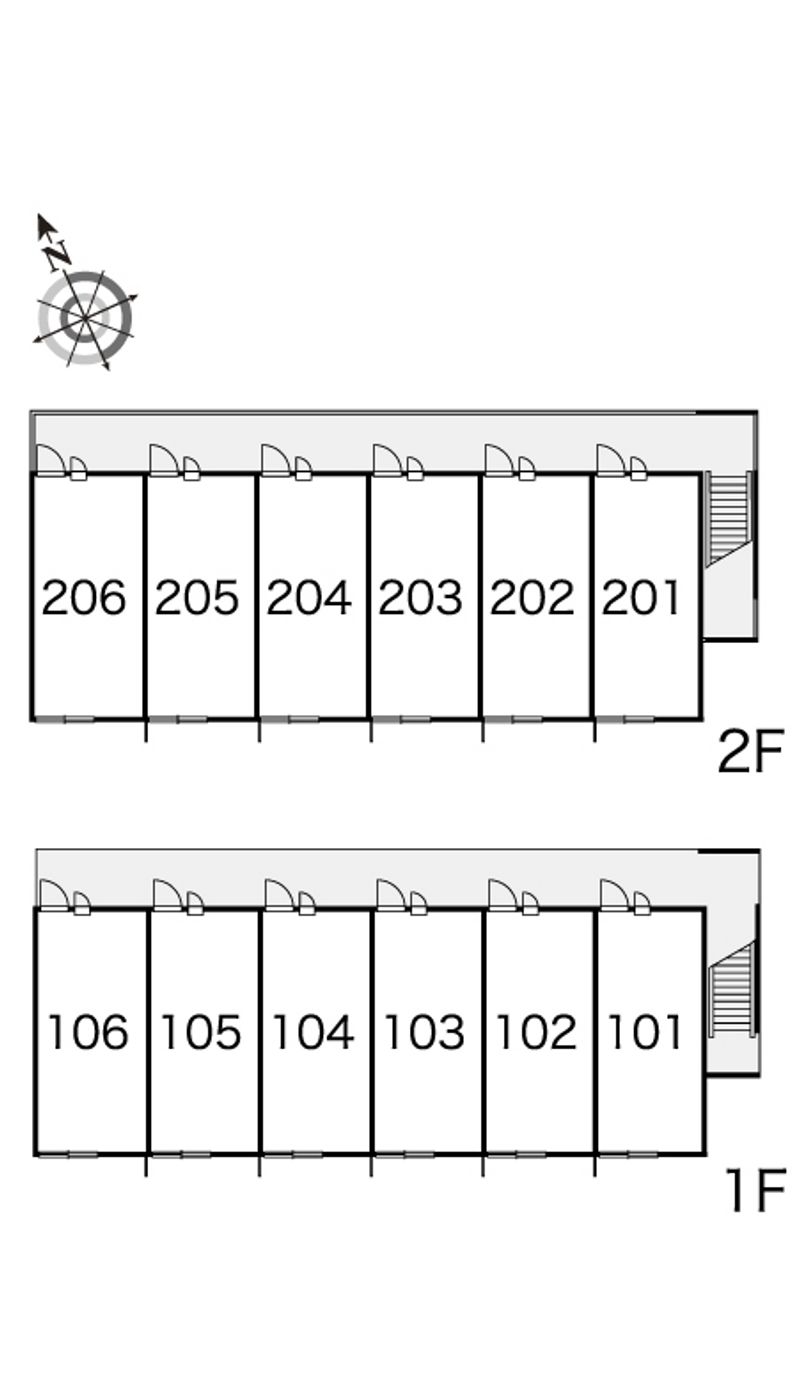 レオパレスリバーサイド 間取配置図
