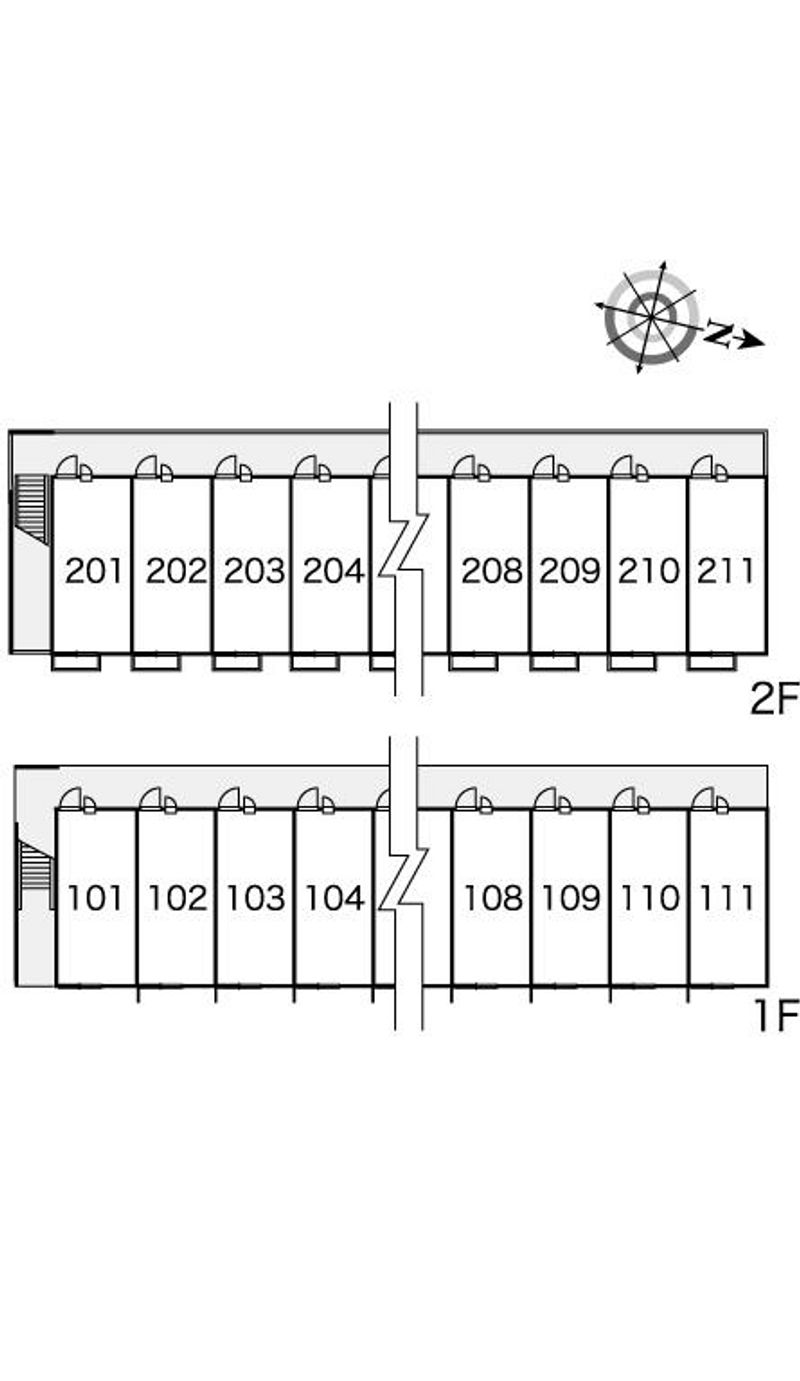 レオパレスめい 間取配置図