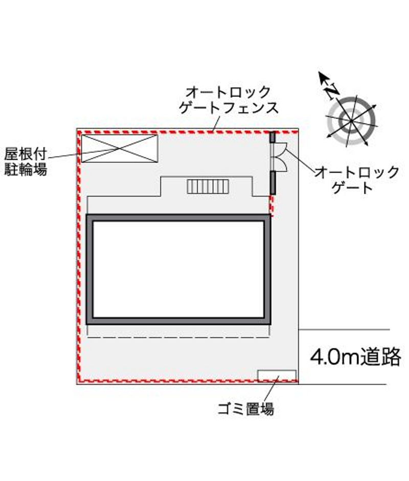 レオパレスリオⅡ 配置図
