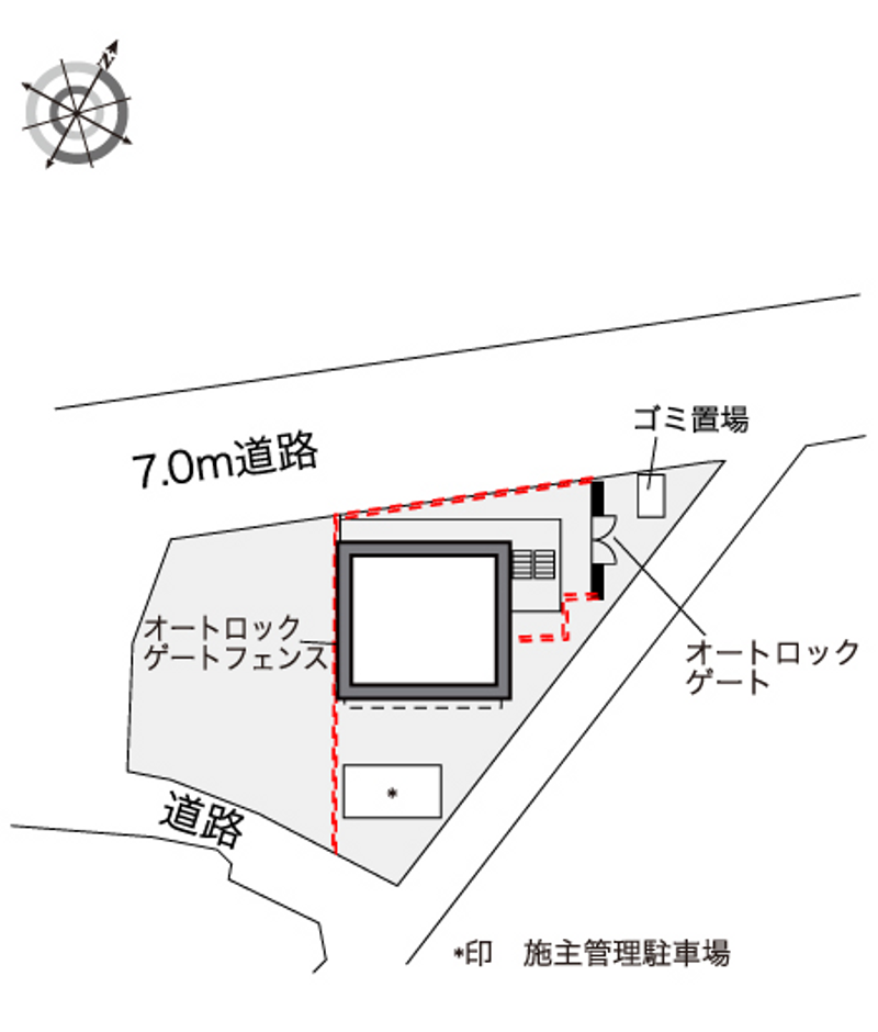 レオパレスメルベーユ 配置図