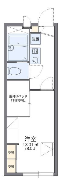 レオパレスとくしま　中前川町 間取り図