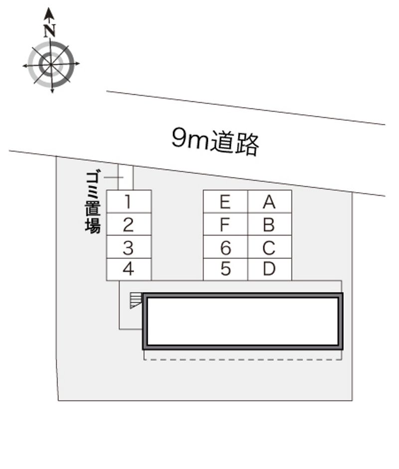 レオパレスサンフローラⅡ 配置図