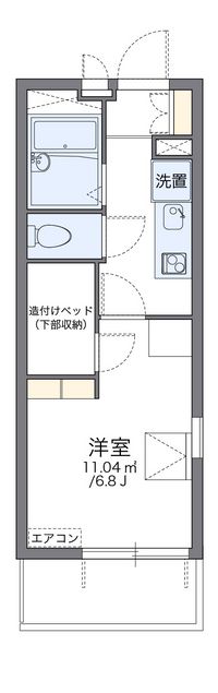 レオパレスタカセ 間取り図