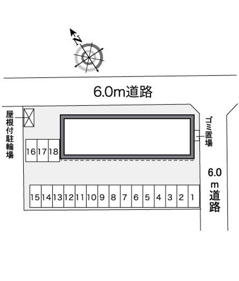レオパレス東桜川 配置図