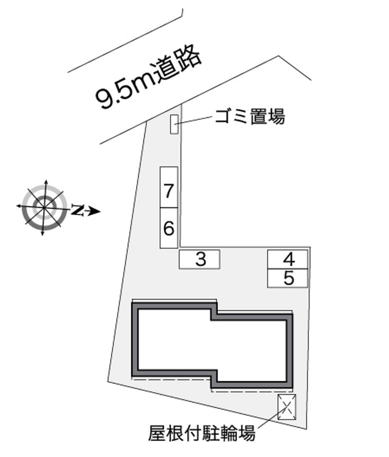 レオパレスイル　ソーレ 配置図