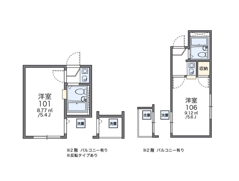 レオパレス東金町第５ 間取図