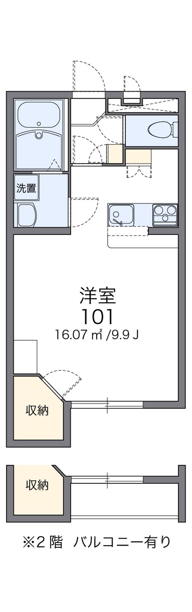レオパレス小泉山田 間取図