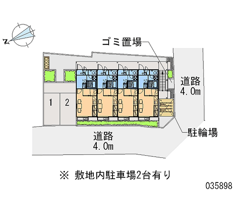 レオパレス瓢箪山 区画図