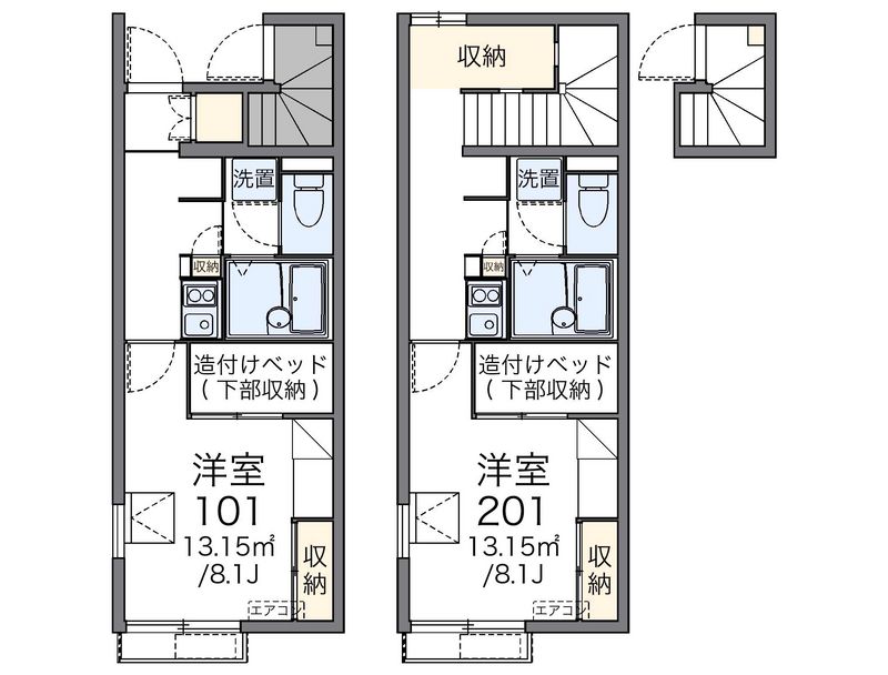 レオパレスプレジール町田 間取図