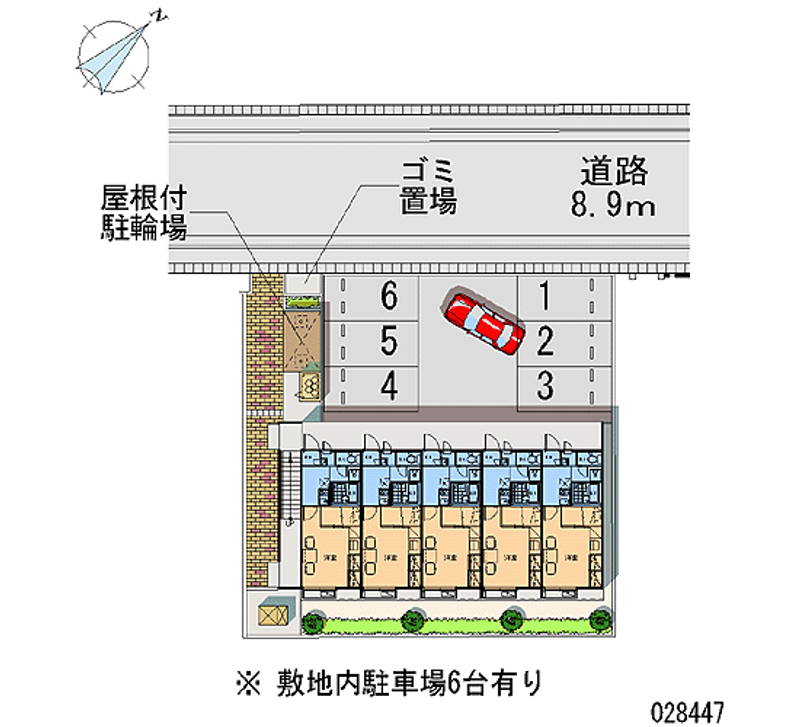 レオパレス宇地泊 区画図