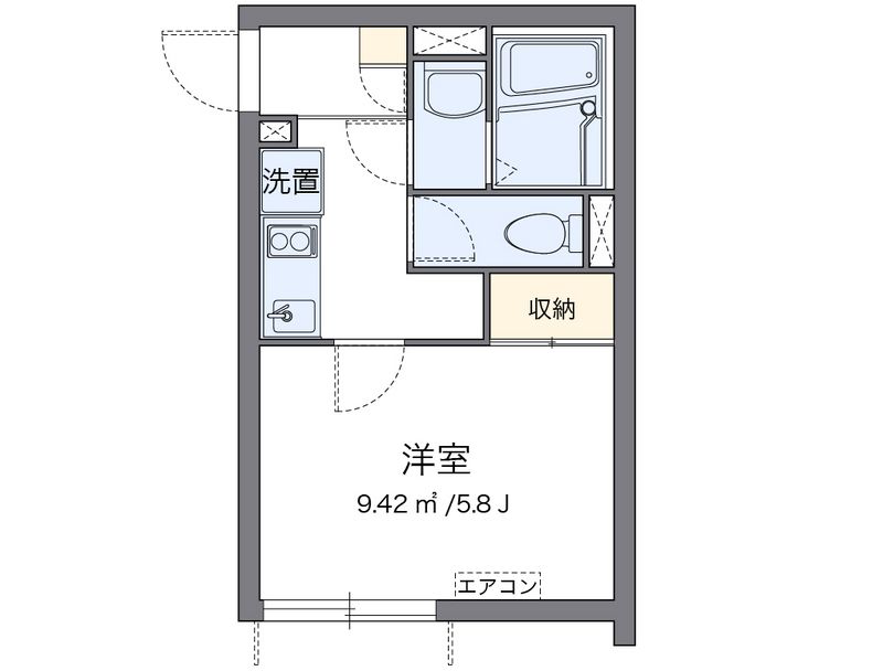 クレイノアクア 間取図