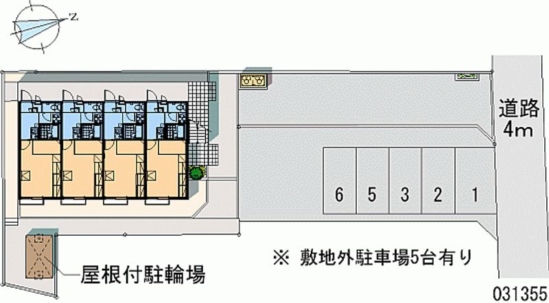 レオパレスオメガ 月極駐車場