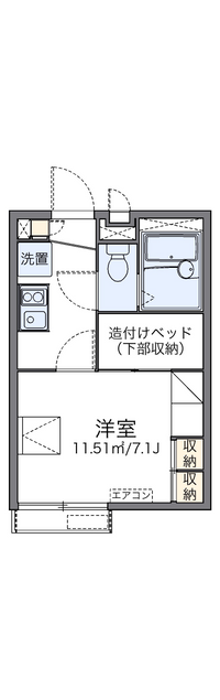 レオパレスコヅチⅢ 間取図