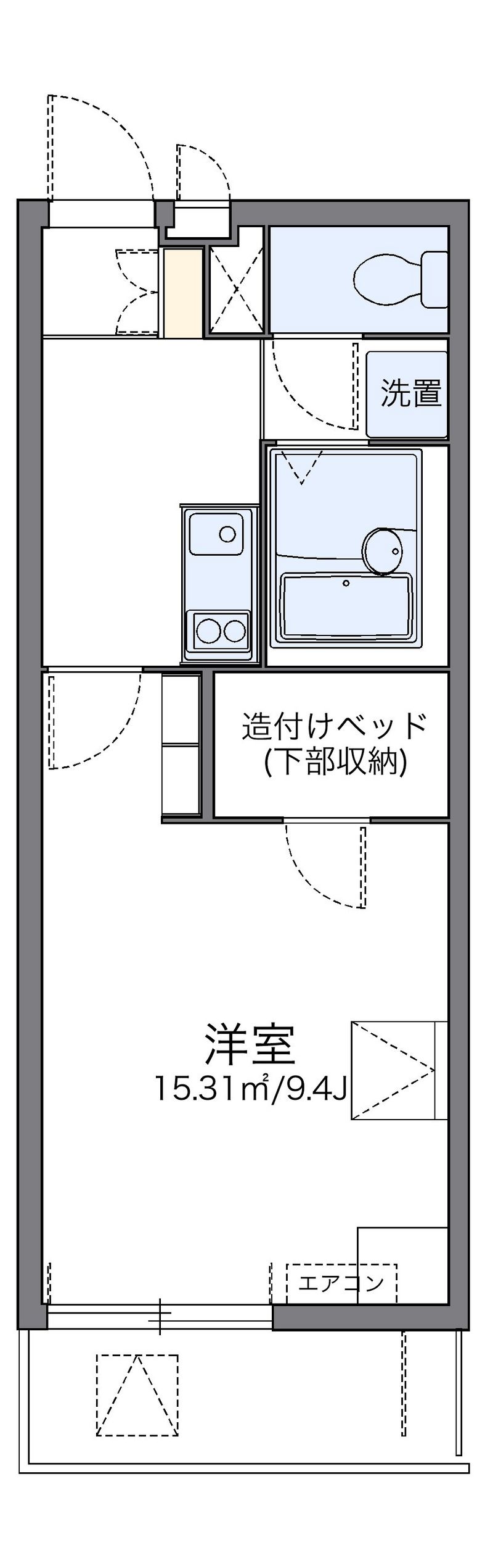 レオパレスエミールプラザ 間取り