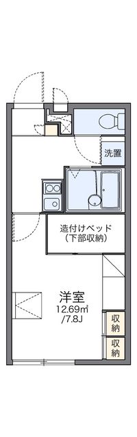 レオパレスカトレア 間取り図