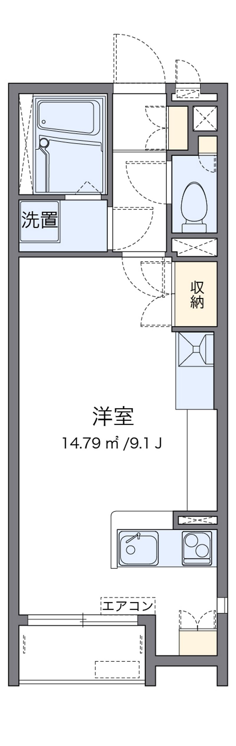 レオネクストなかた 間取図