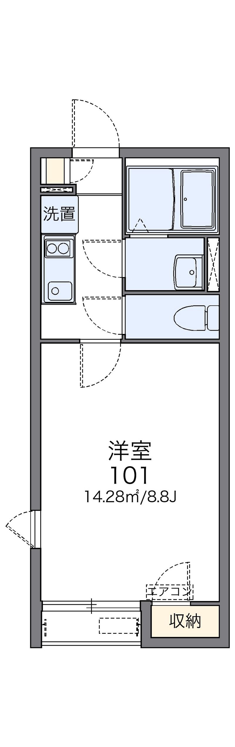 レオネクストゆたか 間取図
