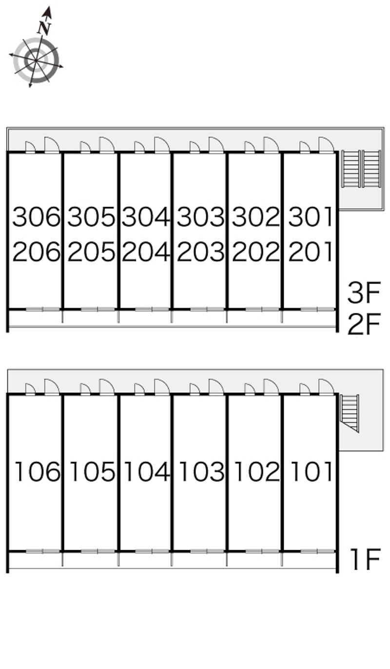 レオパレス石川 間取り配置図