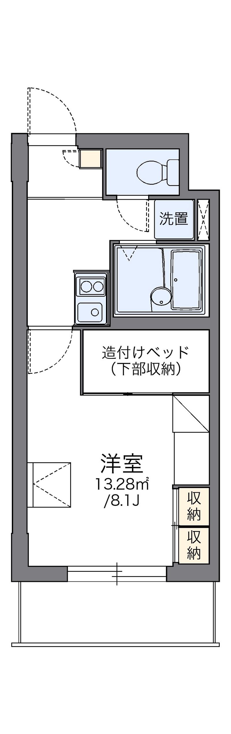レオパレスウィステリア２ 間取図