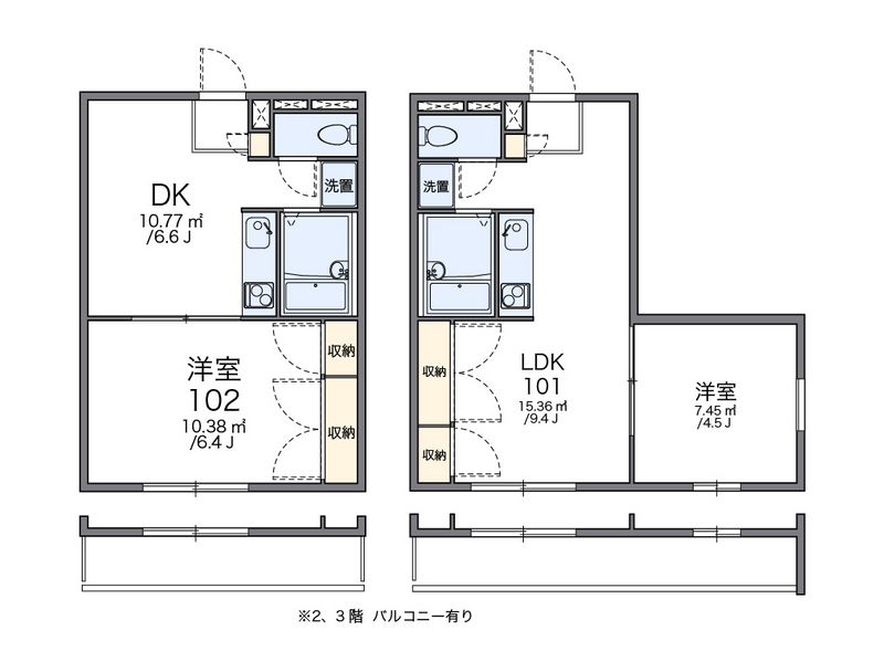 レオパレスＥＸＥ 間取図