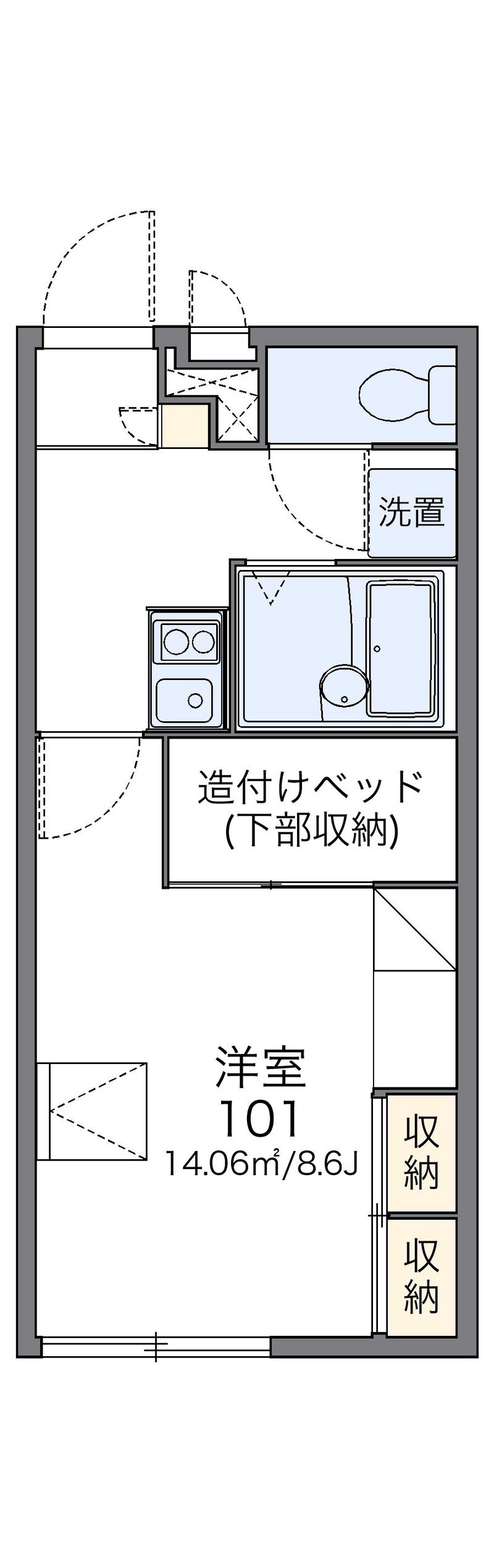 レオパレス翔 間取図