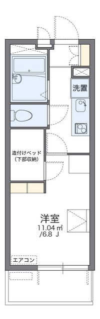 レオパレスハヅキ栄町 間取り図