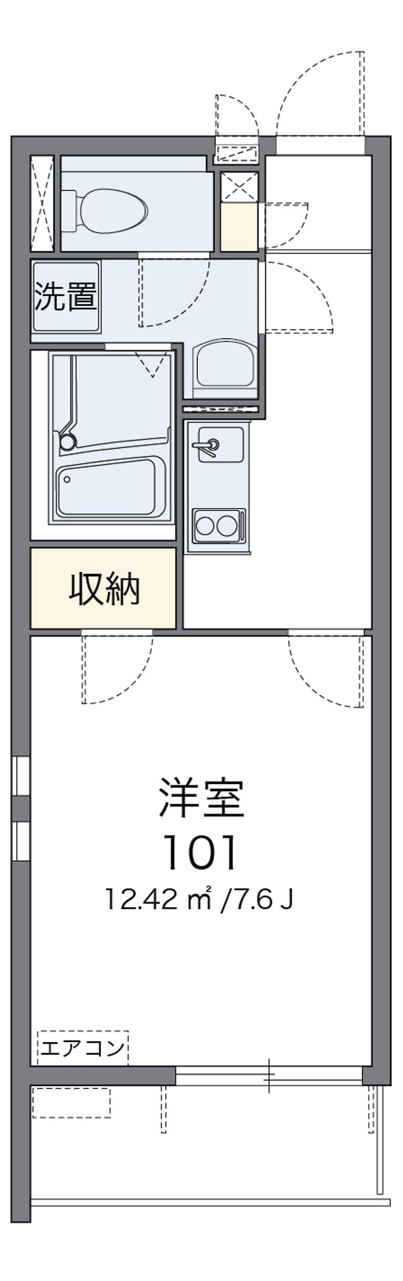 クレイノアークハイムⅢ 間取図