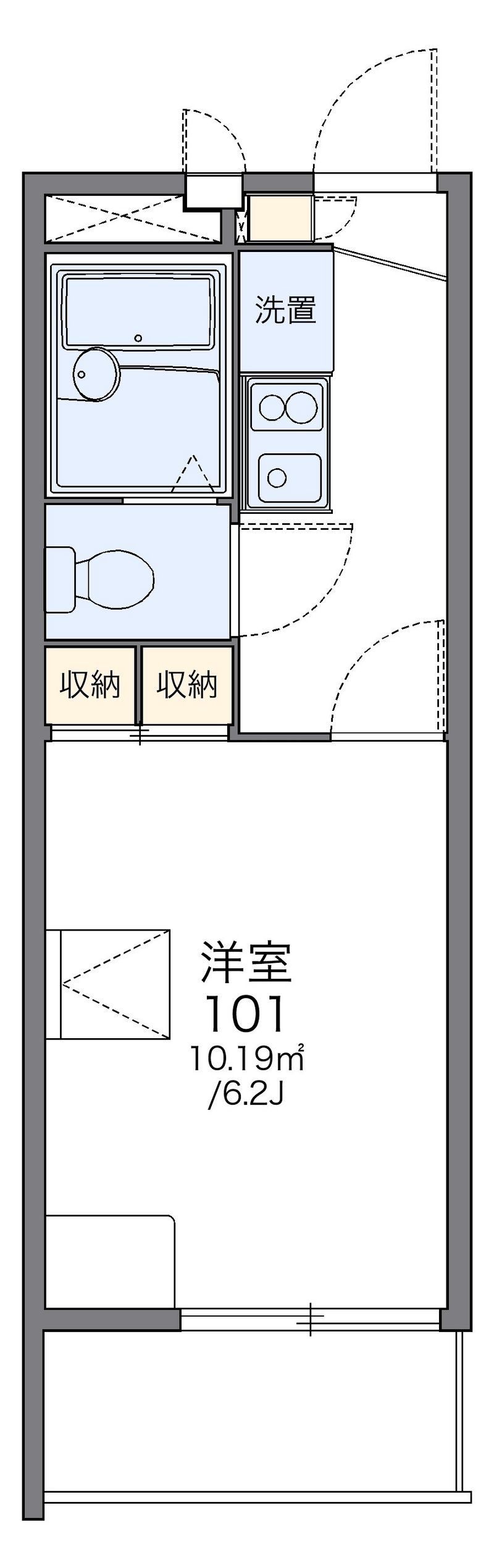 レオパレス代万 間取図