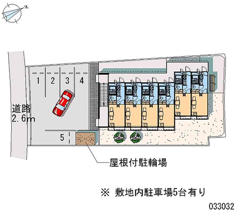 レオパレスエスパシオⅡ 月極駐車場