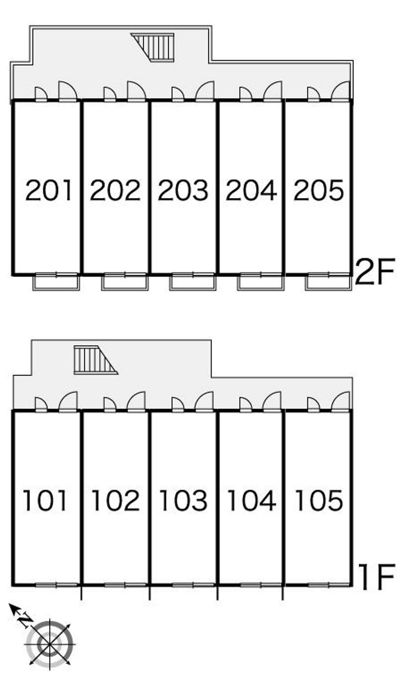 レオパレスＮＡＫＡＤＡ 間取配置図