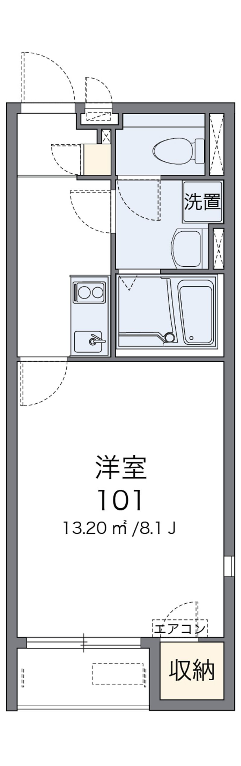 レオネクストグレイス　Ｋ 間取図