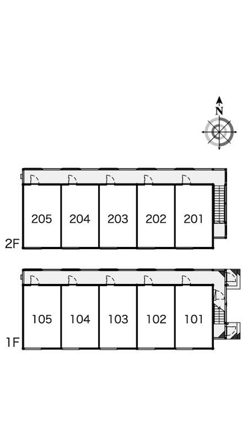 レオパレス南１０条 間取り配置図