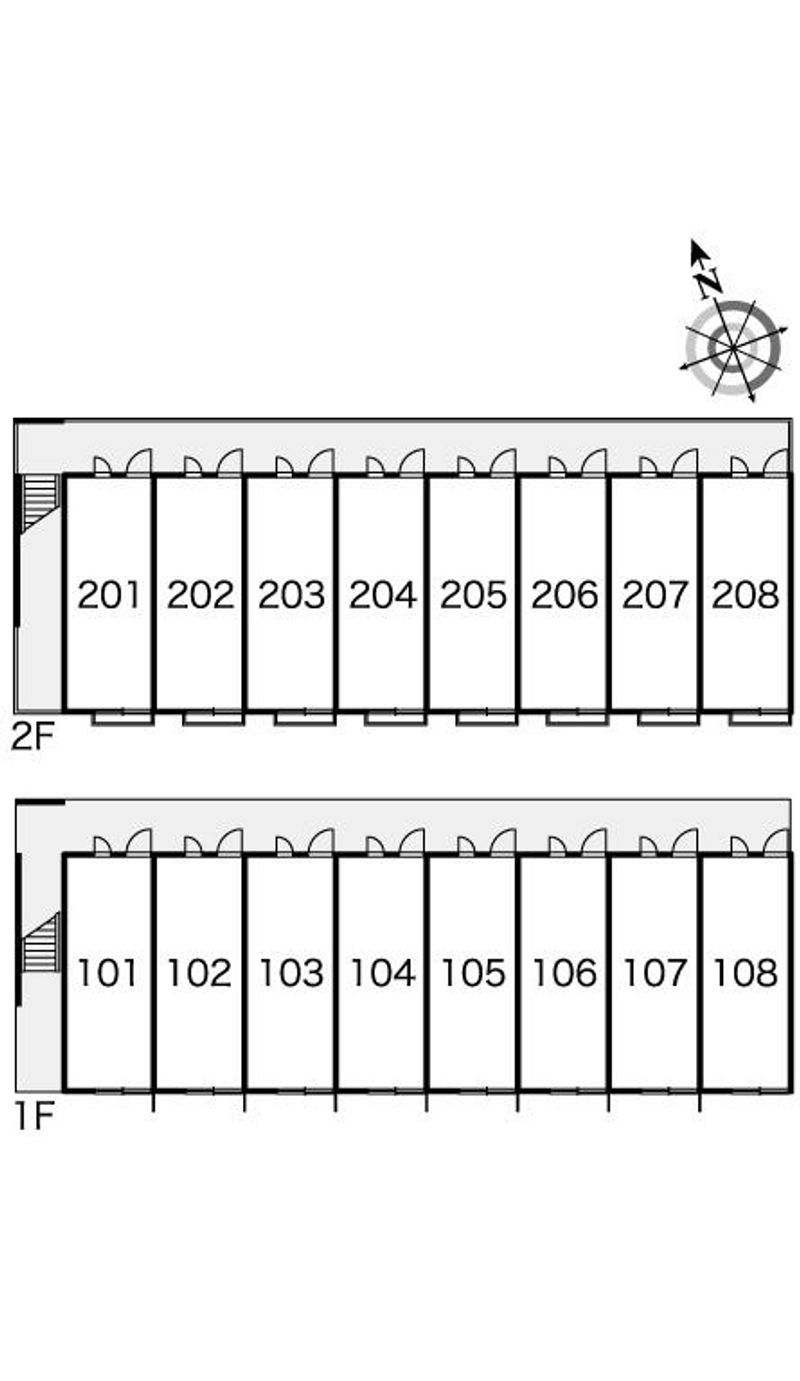 レオパレスヴァン壱番館 間取り配置図