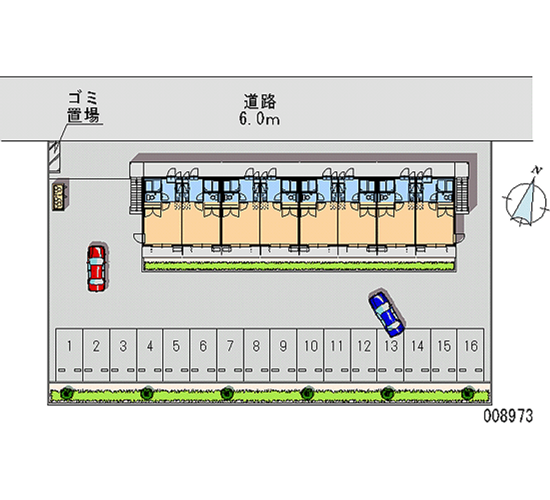 レオパレスサンローゼＡ 月極駐車場