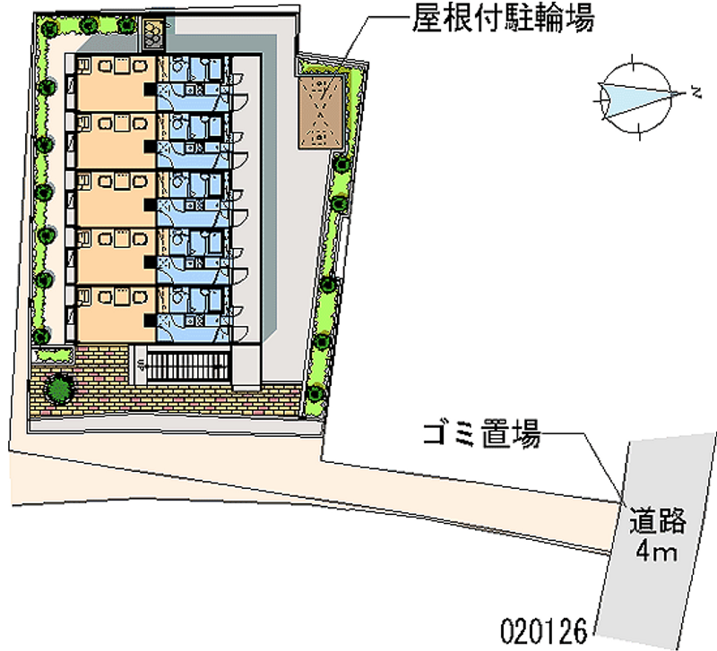 レオパレス平和 区画図