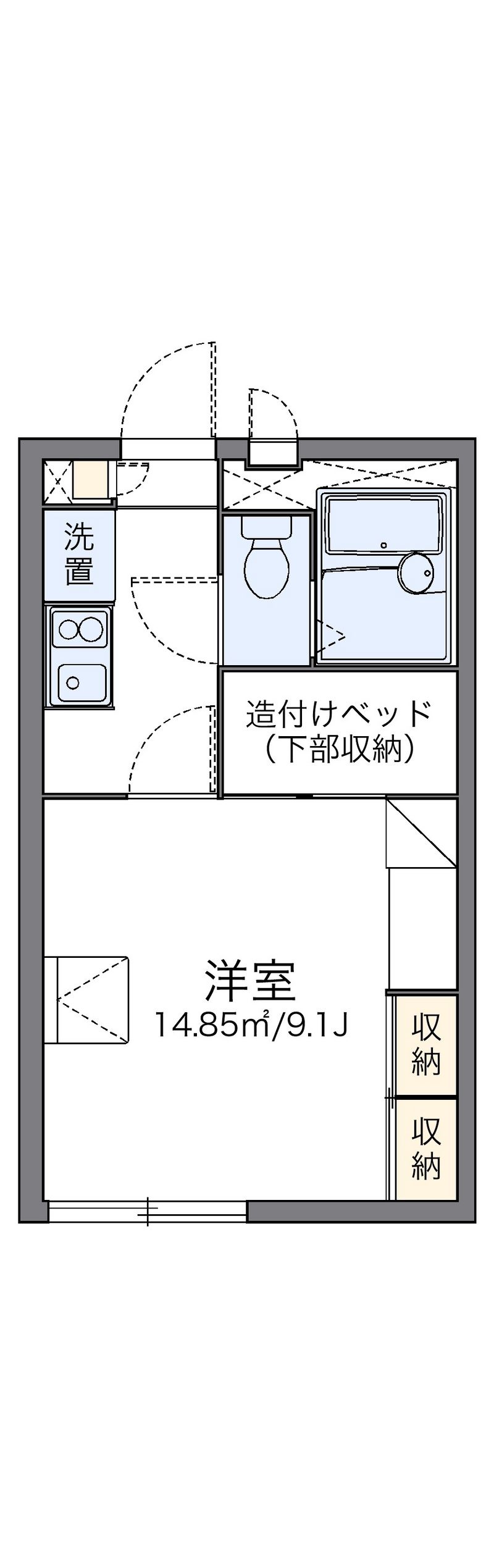レオパレスエストロワール 間取図
