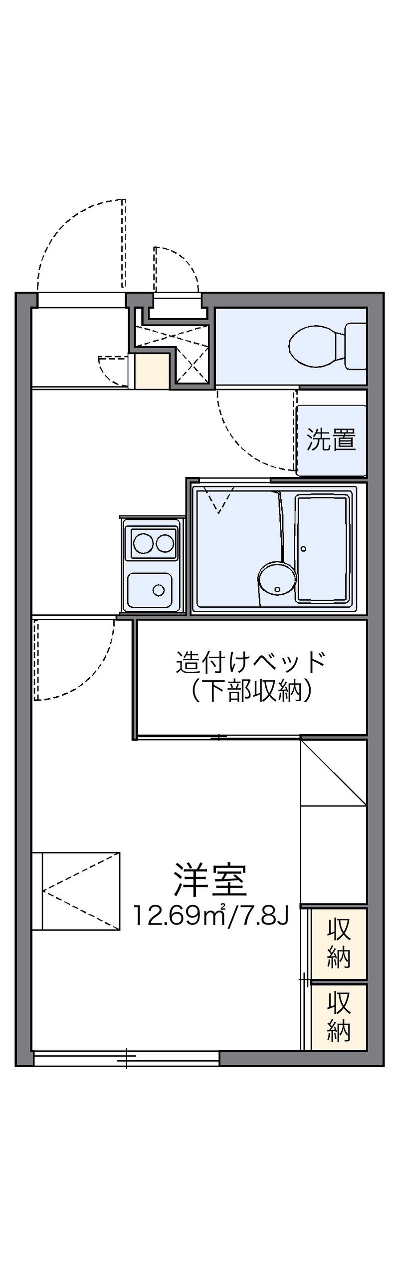 レオパレスアニバーサリー 間取図