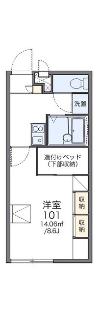レオパレスヴィラ 間取り図