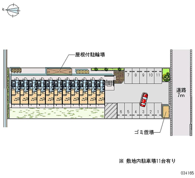 レオパレスグリーンハイム南 月極駐車場